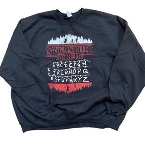 Stranger Things Ugly Christmas Sweatshirt Size 3XL